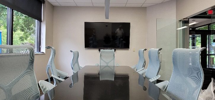 Corporate conference room AV installation by Noble A-V