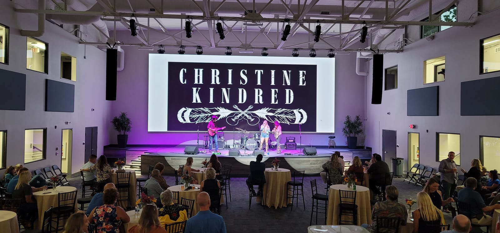 Event configuration at The Farm conference center with integrated AV